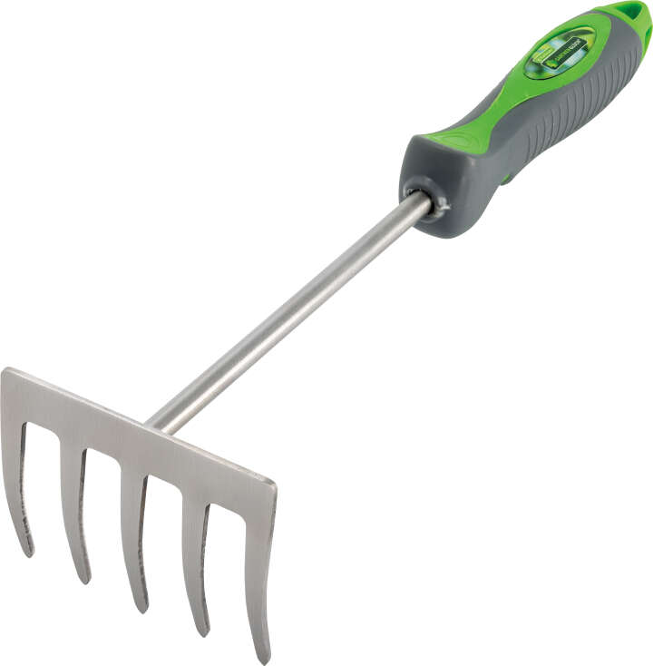 GÄRTNERGLÜCK Edelstahl-Kleinrechen